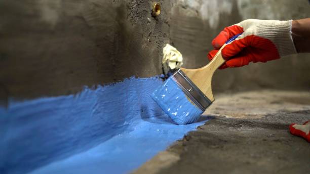 Commercial Waterproofing project at a Garden City, GA business property by SJ Waterproofing Pros